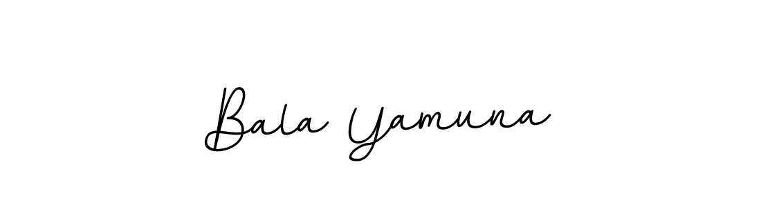 Use a signature maker to create a handwritten signature online. With this signature software, you can design (BallpointsItalic-DORy9) your own signature for name Bala Yamuna. Bala Yamuna signature style 11 images and pictures png