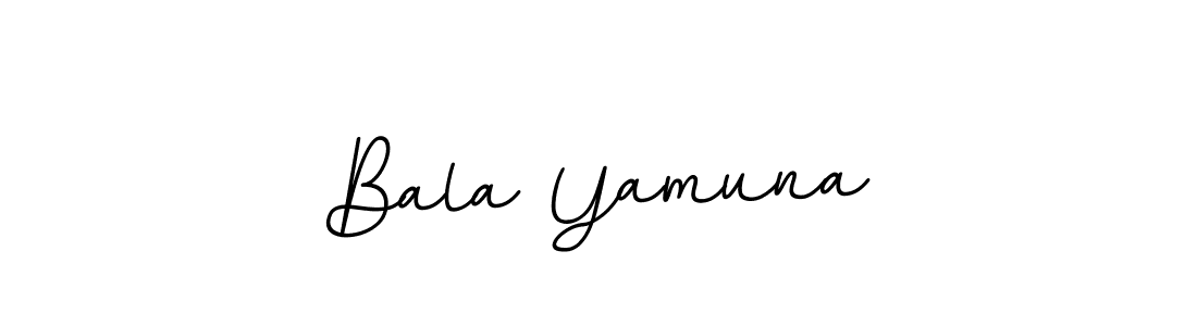 Use a signature maker to create a handwritten signature online. With this signature software, you can design (BallpointsItalic-DORy9) your own signature for name Bala Yamuna. Bala Yamuna signature style 11 images and pictures png