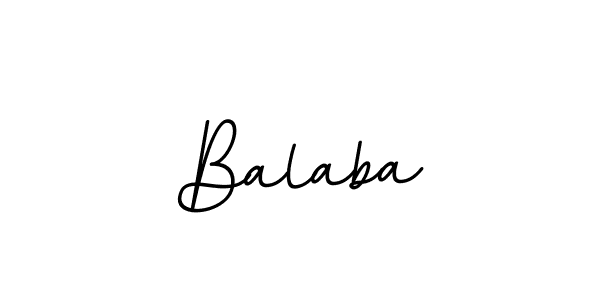 Use a signature maker to create a handwritten signature online. With this signature software, you can design (BallpointsItalic-DORy9) your own signature for name Balaba. Balaba signature style 11 images and pictures png