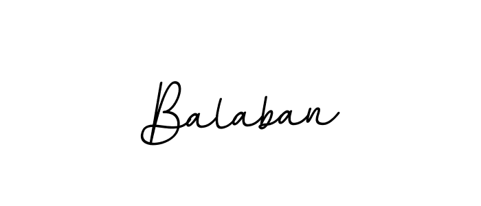 Design your own signature with our free online signature maker. With this signature software, you can create a handwritten (BallpointsItalic-DORy9) signature for name Balaban. Balaban signature style 11 images and pictures png