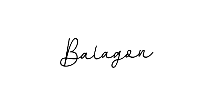 Design your own signature with our free online signature maker. With this signature software, you can create a handwritten (BallpointsItalic-DORy9) signature for name Balagon. Balagon signature style 11 images and pictures png
