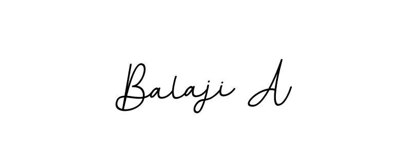 It looks lik you need a new signature style for name Balaji A. Design unique handwritten (BallpointsItalic-DORy9) signature with our free signature maker in just a few clicks. Balaji A signature style 11 images and pictures png