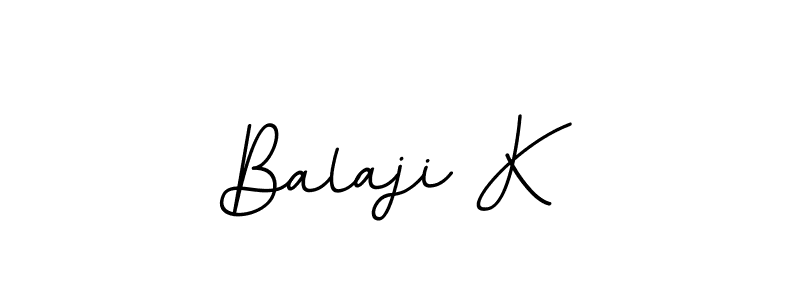 if you are searching for the best signature style for your name Balaji K. so please give up your signature search. here we have designed multiple signature styles  using BallpointsItalic-DORy9. Balaji K signature style 11 images and pictures png
