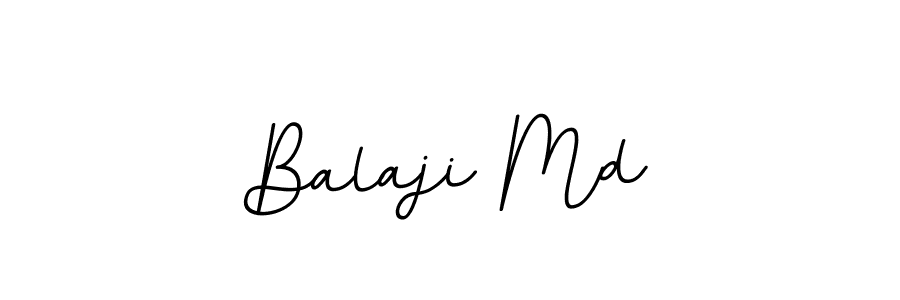 How to make Balaji Md name signature. Use BallpointsItalic-DORy9 style for creating short signs online. This is the latest handwritten sign. Balaji Md signature style 11 images and pictures png