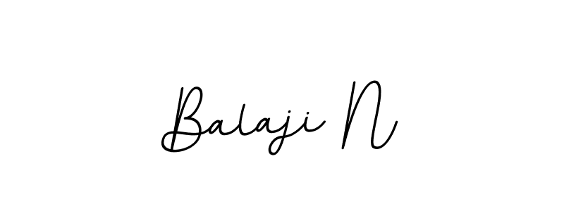Use a signature maker to create a handwritten signature online. With this signature software, you can design (BallpointsItalic-DORy9) your own signature for name Balaji N. Balaji N signature style 11 images and pictures png