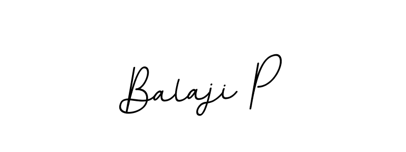 The best way (BallpointsItalic-DORy9) to make a short signature is to pick only two or three words in your name. The name Balaji P include a total of six letters. For converting this name. Balaji P signature style 11 images and pictures png