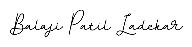 Enhance your business communications with Balaji Patil Ladekar signature in BallpointsItalic-DORy9 lettering. Clean, modern, and universally compatible. Balaji Patil Ladekar signature style 11 images and pictures png