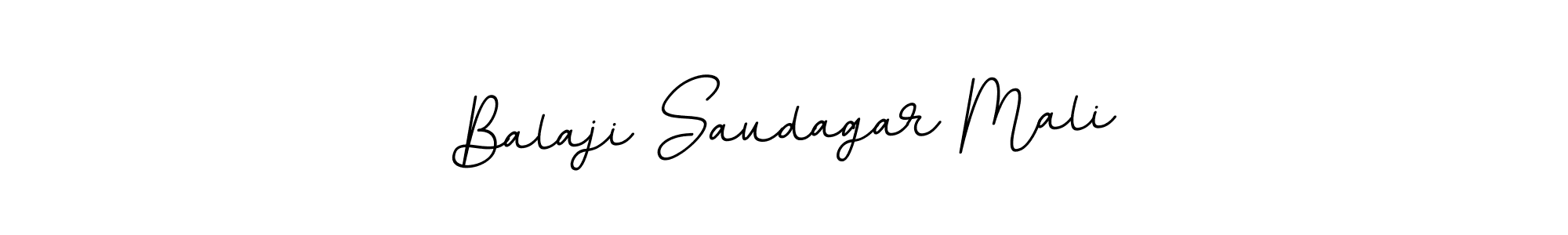 The best way (BallpointsItalic-DORy9) to make a short signature is to pick only two or three words in your name. The name Balaji Saudagar Mali include a total of six letters. For converting this name. Balaji Saudagar Mali signature style 11 images and pictures png