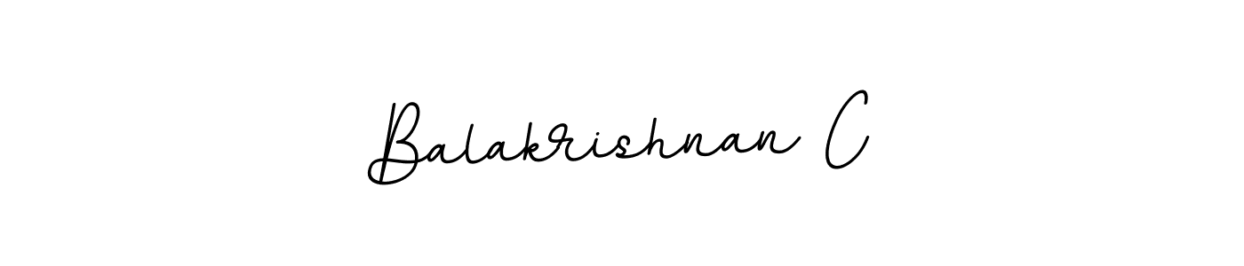 It looks lik you need a new signature style for name Balakrishnan C. Design unique handwritten (BallpointsItalic-DORy9) signature with our free signature maker in just a few clicks. Balakrishnan C signature style 11 images and pictures png