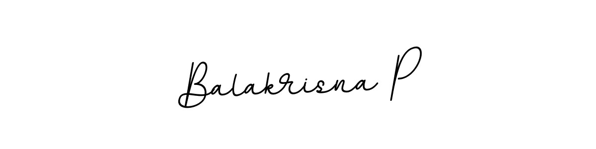 It looks lik you need a new signature style for name Balakrisna P. Design unique handwritten (BallpointsItalic-DORy9) signature with our free signature maker in just a few clicks. Balakrisna P signature style 11 images and pictures png