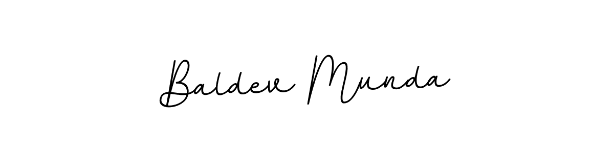 Use a signature maker to create a handwritten signature online. With this signature software, you can design (BallpointsItalic-DORy9) your own signature for name Baldev Munda. Baldev Munda signature style 11 images and pictures png