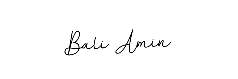 Make a beautiful signature design for name Bali Amin. With this signature (BallpointsItalic-DORy9) style, you can create a handwritten signature for free. Bali Amin signature style 11 images and pictures png