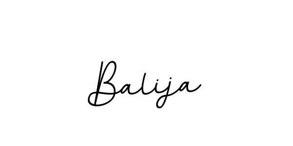 Use a signature maker to create a handwritten signature online. With this signature software, you can design (BallpointsItalic-DORy9) your own signature for name Balija. Balija signature style 11 images and pictures png