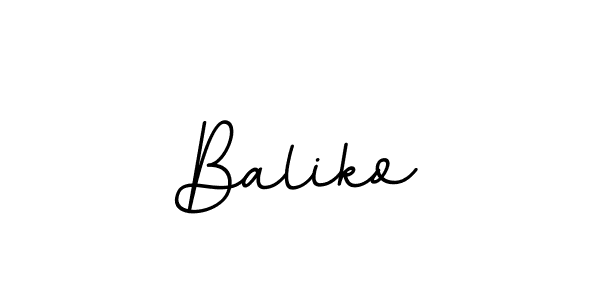 How to make Baliko name signature. Use BallpointsItalic-DORy9 style for creating short signs online. This is the latest handwritten sign. Baliko signature style 11 images and pictures png