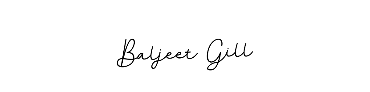 Make a beautiful signature design for name Baljeet Gill. With this signature (BallpointsItalic-DORy9) style, you can create a handwritten signature for free. Baljeet Gill signature style 11 images and pictures png