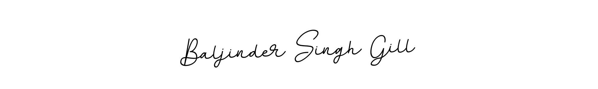 Design your own signature with our free online signature maker. With this signature software, you can create a handwritten (BallpointsItalic-DORy9) signature for name Baljinder Singh Gill. Baljinder Singh Gill signature style 11 images and pictures png