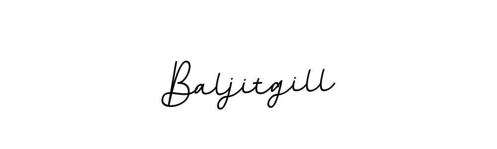 Make a beautiful signature design for name Baljitgill. With this signature (BallpointsItalic-DORy9) style, you can create a handwritten signature for free. Baljitgill signature style 11 images and pictures png