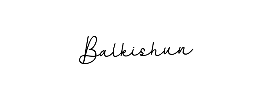 Balkishun stylish signature style. Best Handwritten Sign (BallpointsItalic-DORy9) for my name. Handwritten Signature Collection Ideas for my name Balkishun. Balkishun signature style 11 images and pictures png