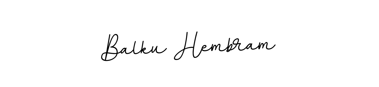 if you are searching for the best signature style for your name Balku Hembram. so please give up your signature search. here we have designed multiple signature styles  using BallpointsItalic-DORy9. Balku Hembram signature style 11 images and pictures png