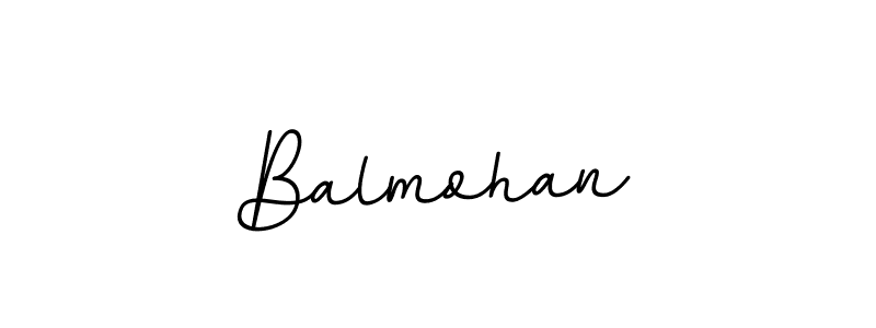 Use a signature maker to create a handwritten signature online. With this signature software, you can design (BallpointsItalic-DORy9) your own signature for name Balmohan. Balmohan signature style 11 images and pictures png