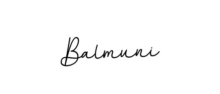 Use a signature maker to create a handwritten signature online. With this signature software, you can design (BallpointsItalic-DORy9) your own signature for name Balmuni. Balmuni signature style 11 images and pictures png