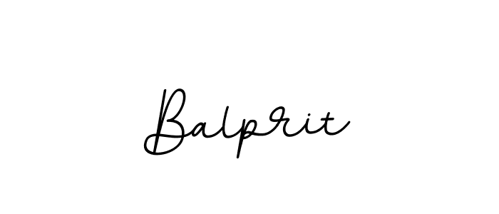 Make a beautiful signature design for name Balprit. With this signature (BallpointsItalic-DORy9) style, you can create a handwritten signature for free. Balprit signature style 11 images and pictures png