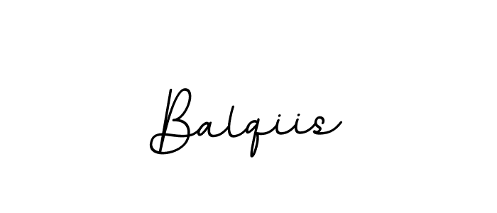 Create a beautiful signature design for name Balqiis. With this signature (BallpointsItalic-DORy9) fonts, you can make a handwritten signature for free. Balqiis signature style 11 images and pictures png