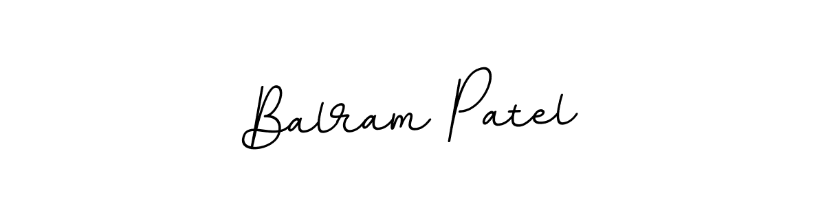 How to make Balram Patel name signature. Use BallpointsItalic-DORy9 style for creating short signs online. This is the latest handwritten sign. Balram Patel signature style 11 images and pictures png