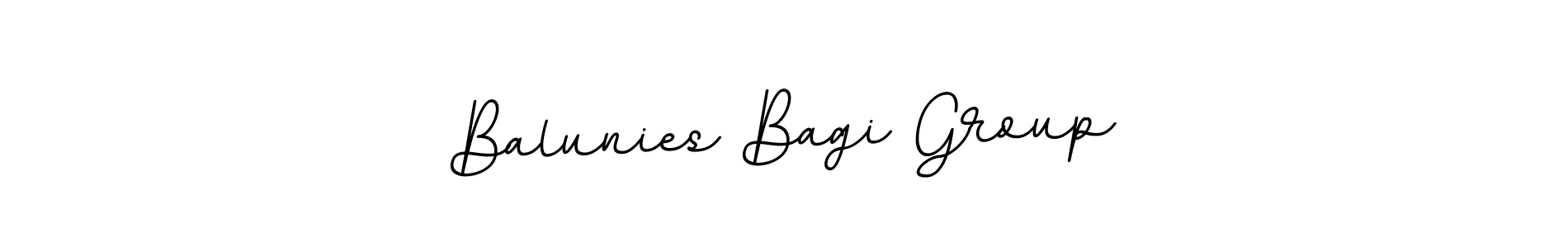 Design your own signature with our free online signature maker. With this signature software, you can create a handwritten (BallpointsItalic-DORy9) signature for name Balunies Bagi Group. Balunies Bagi Group signature style 11 images and pictures png