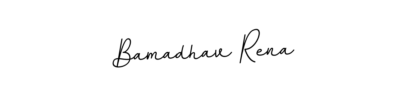 This is the best signature style for the Bamadhav Rena name. Also you like these signature font (BallpointsItalic-DORy9). Mix name signature. Bamadhav Rena signature style 11 images and pictures png