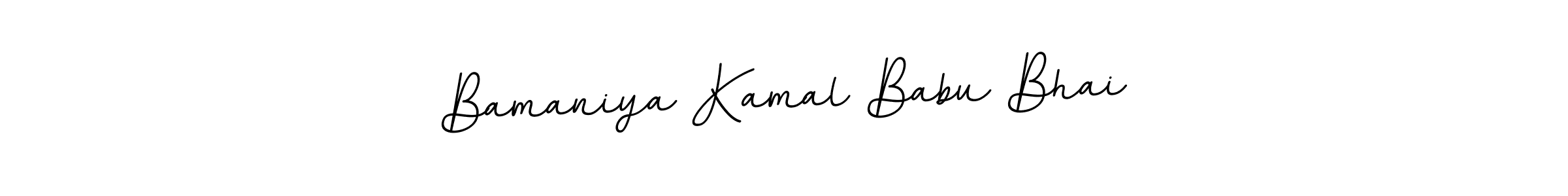 Similarly BallpointsItalic-DORy9 is the best handwritten signature design. Signature creator online .You can use it as an online autograph creator for name Bamaniya Kamal Babu Bhai. Bamaniya Kamal Babu Bhai signature style 11 images and pictures png