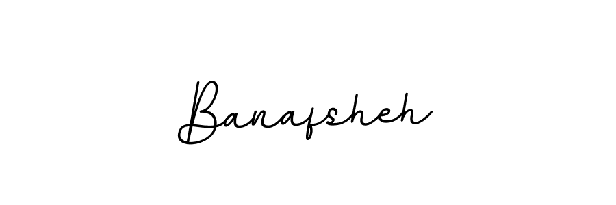 Design your own signature with our free online signature maker. With this signature software, you can create a handwritten (BallpointsItalic-DORy9) signature for name Banafsheh. Banafsheh signature style 11 images and pictures png