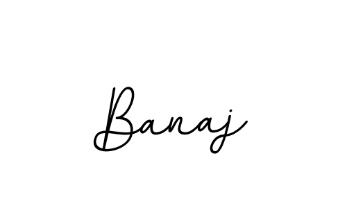 Make a beautiful signature design for name Banaj. With this signature (BallpointsItalic-DORy9) style, you can create a handwritten signature for free. Banaj signature style 11 images and pictures png