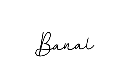 Design your own signature with our free online signature maker. With this signature software, you can create a handwritten (BallpointsItalic-DORy9) signature for name Banal. Banal signature style 11 images and pictures png