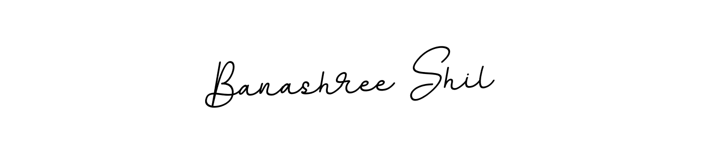 Banashree Shil stylish signature style. Best Handwritten Sign (BallpointsItalic-DORy9) for my name. Handwritten Signature Collection Ideas for my name Banashree Shil. Banashree Shil signature style 11 images and pictures png