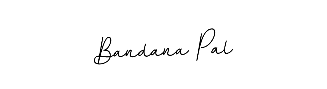 Use a signature maker to create a handwritten signature online. With this signature software, you can design (BallpointsItalic-DORy9) your own signature for name Bandana Pal. Bandana Pal signature style 11 images and pictures png