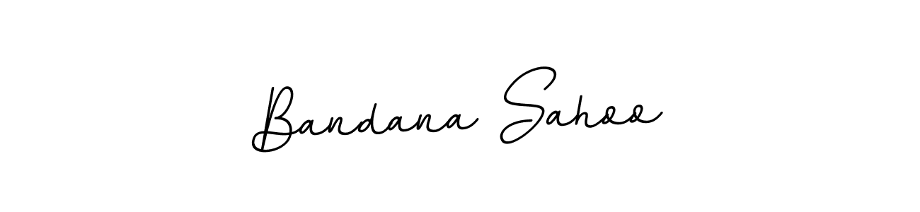 Bandana Sahoo stylish signature style. Best Handwritten Sign (BallpointsItalic-DORy9) for my name. Handwritten Signature Collection Ideas for my name Bandana Sahoo. Bandana Sahoo signature style 11 images and pictures png