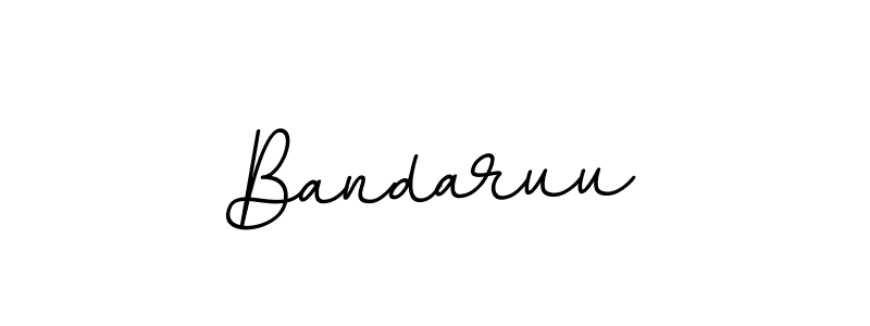 How to make Bandaruu name signature. Use BallpointsItalic-DORy9 style for creating short signs online. This is the latest handwritten sign. Bandaruu signature style 11 images and pictures png