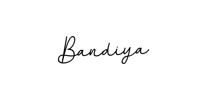 Use a signature maker to create a handwritten signature online. With this signature software, you can design (BallpointsItalic-DORy9) your own signature for name Bandiya. Bandiya signature style 11 images and pictures png