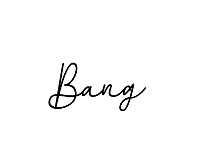 Design your own signature with our free online signature maker. With this signature software, you can create a handwritten (BallpointsItalic-DORy9) signature for name Bang. Bang signature style 11 images and pictures png