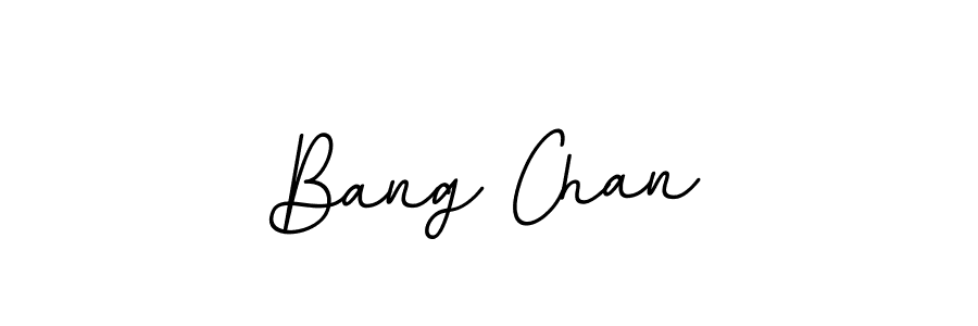 Design your own signature with our free online signature maker. With this signature software, you can create a handwritten (BallpointsItalic-DORy9) signature for name Bang Chan. Bang Chan signature style 11 images and pictures png