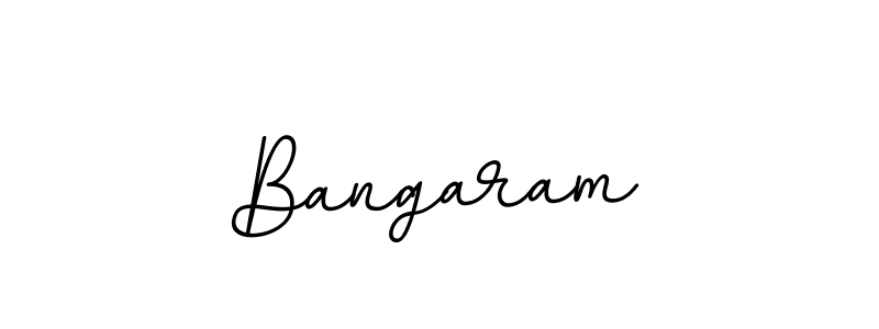 Use a signature maker to create a handwritten signature online. With this signature software, you can design (BallpointsItalic-DORy9) your own signature for name Bangaram. Bangaram signature style 11 images and pictures png