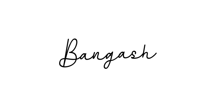 Design your own signature with our free online signature maker. With this signature software, you can create a handwritten (BallpointsItalic-DORy9) signature for name Bangash. Bangash signature style 11 images and pictures png