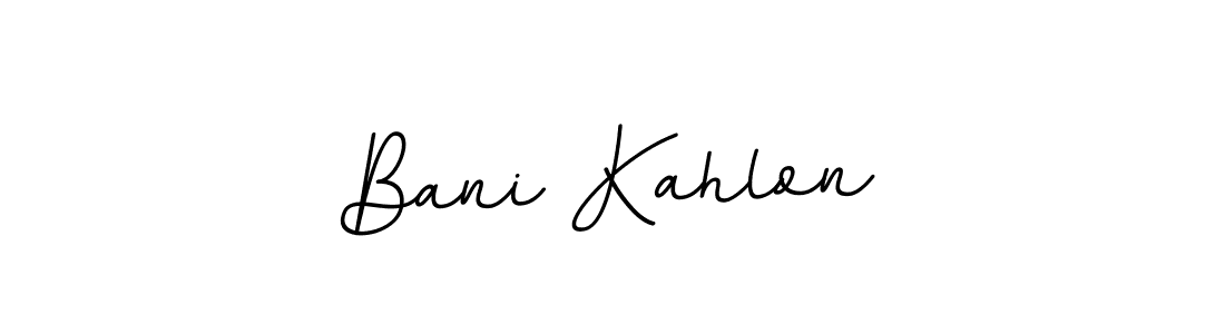 Bani Kahlon stylish signature style. Best Handwritten Sign (BallpointsItalic-DORy9) for my name. Handwritten Signature Collection Ideas for my name Bani Kahlon. Bani Kahlon signature style 11 images and pictures png