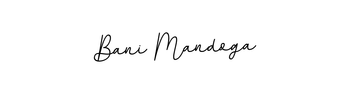 Make a beautiful signature design for name Bani Mandoga. With this signature (BallpointsItalic-DORy9) style, you can create a handwritten signature for free. Bani Mandoga signature style 11 images and pictures png