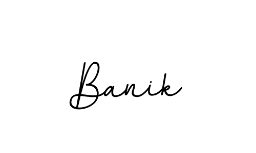 Create a beautiful signature design for name Banik. With this signature (BallpointsItalic-DORy9) fonts, you can make a handwritten signature for free. Banik signature style 11 images and pictures png