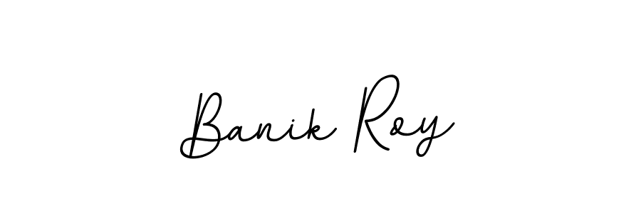 Make a beautiful signature design for name Banik Roy. With this signature (BallpointsItalic-DORy9) style, you can create a handwritten signature for free. Banik Roy signature style 11 images and pictures png