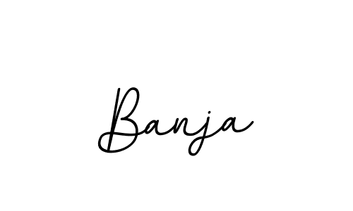 You should practise on your own different ways (BallpointsItalic-DORy9) to write your name (Banja) in signature. don't let someone else do it for you. Banja signature style 11 images and pictures png