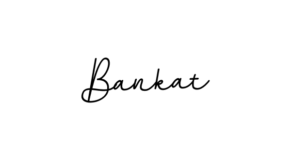 Design your own signature with our free online signature maker. With this signature software, you can create a handwritten (BallpointsItalic-DORy9) signature for name Bankat. Bankat signature style 11 images and pictures png