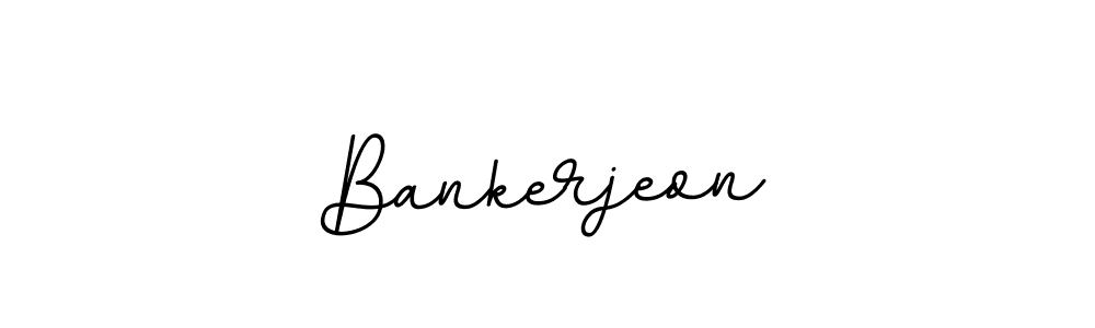 Make a beautiful signature design for name Bankerjeon. With this signature (BallpointsItalic-DORy9) style, you can create a handwritten signature for free. Bankerjeon signature style 11 images and pictures png
